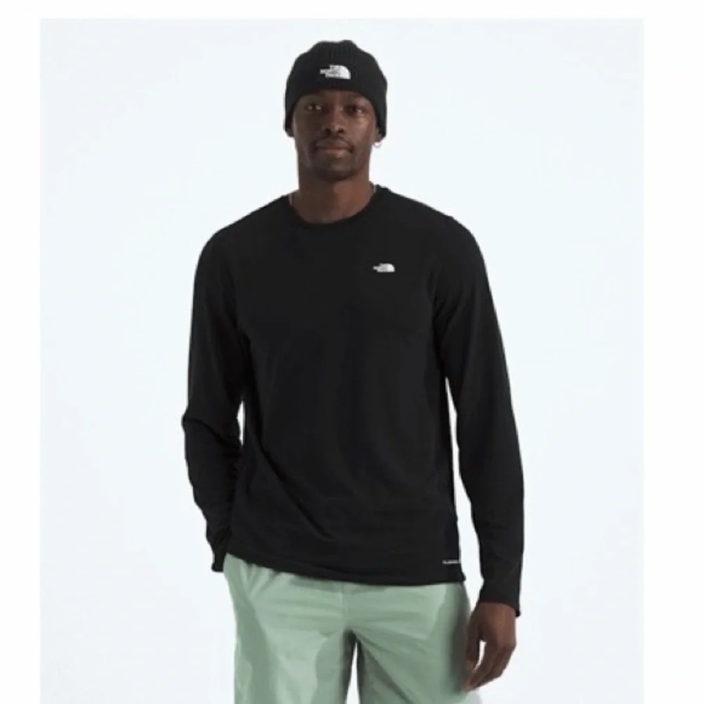 The North Face Men’s Medium Adventure Long-Sleeve Tee TNF Black NWT Logo Stretch